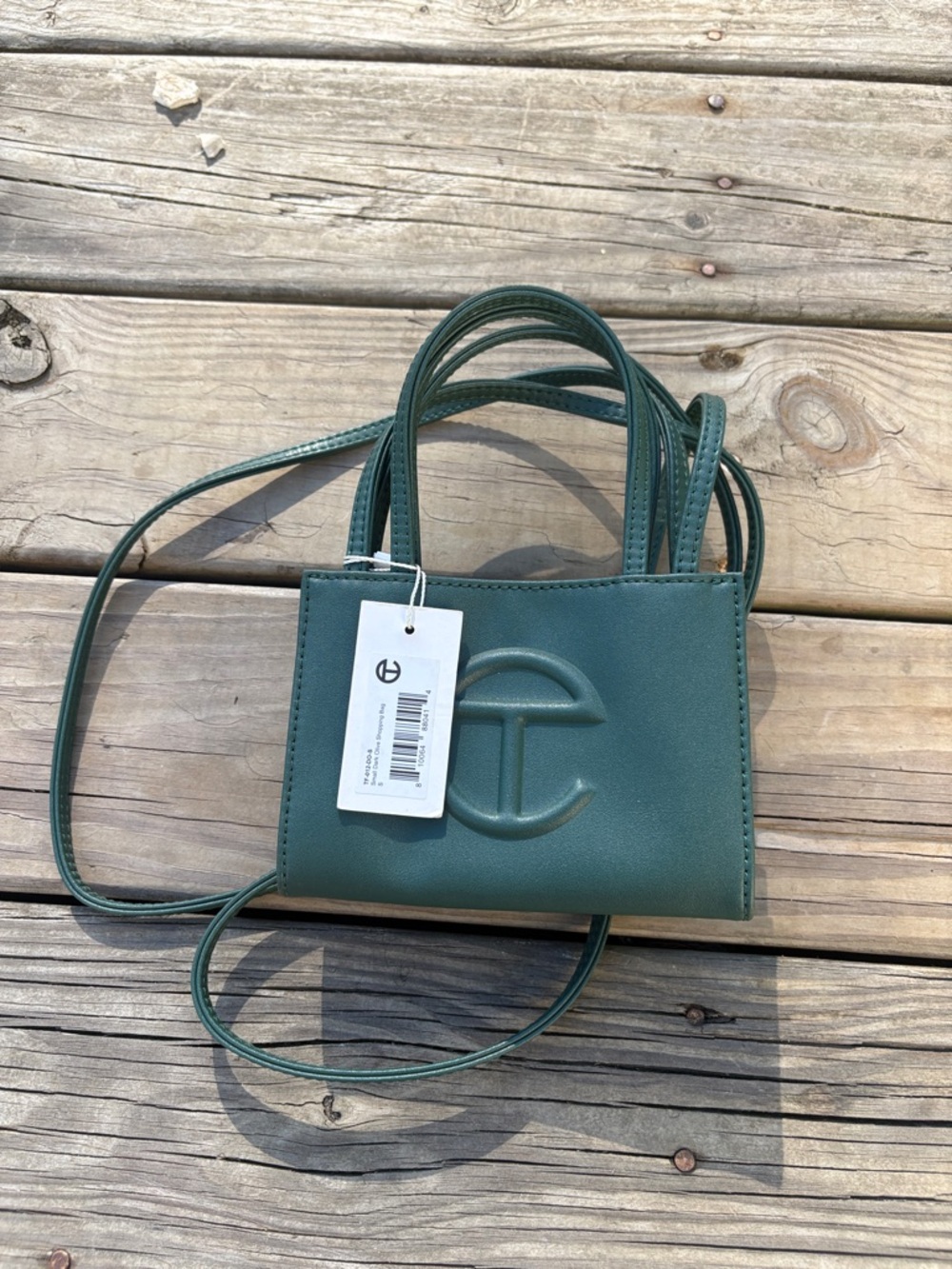 Telfar Mini Shopping Bag in Deep Teal